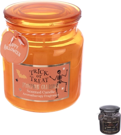 Vonná svíčka ve skle Halloween 350 g (mix vůní a motivů)