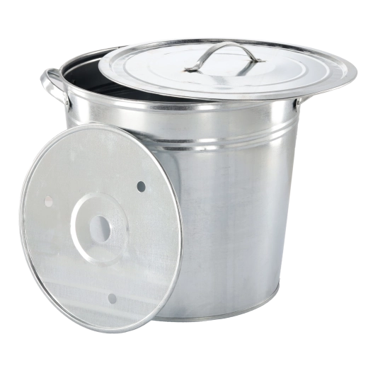 Kónický pozinkovaný kotel 32 l s poklicí a vložkou