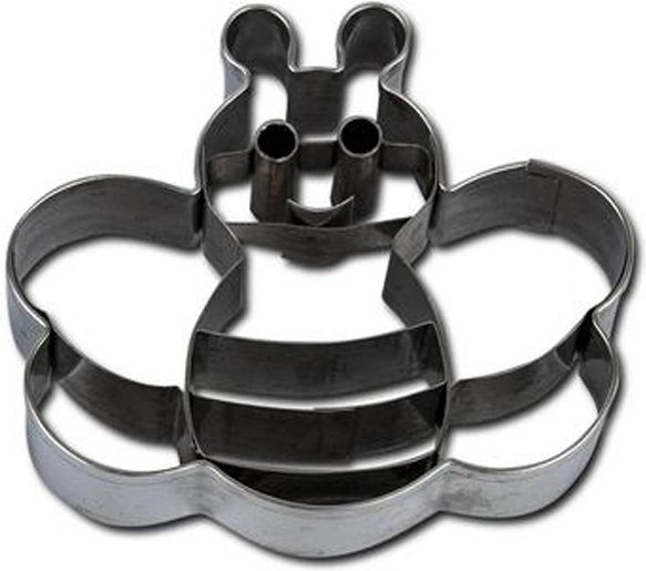 Vykrajovátko na cukroví – včela, 7–8 cm, stříbrné