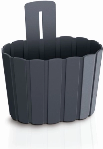 Závěsný květináč BOARDEE WALL 19,4 cm – antracit
