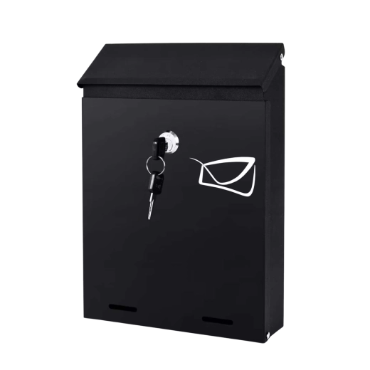 Poštovní schránka HERON, ocelová, uzamykatelná, 26 × 18,5 × 5,5 cm