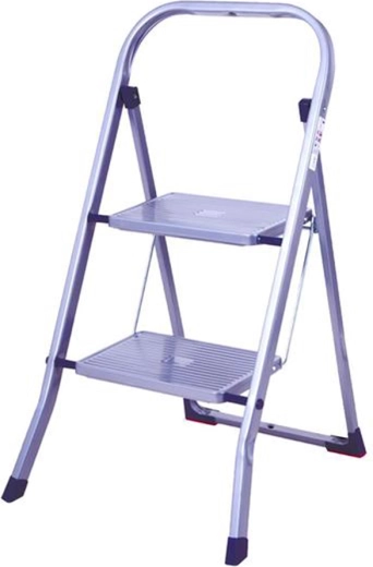 Skládací ocelové schůdky se 2 stupni, nosnost 150 kg