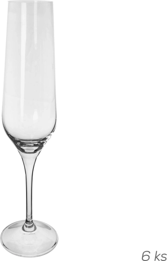 Sklenice Rebecca na sekt 0,195 l (6 ks)