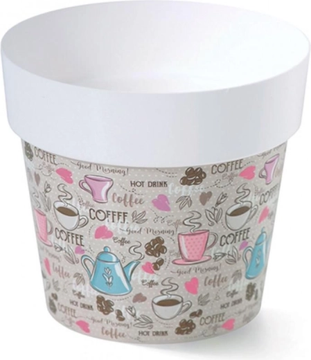 Květináč s potiskem, průměr 16 cm, motiv M1