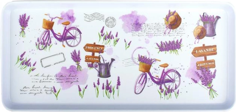 Servírovací podnos obdélníkový Levandule 35 × 16,5 × 2,3 cm