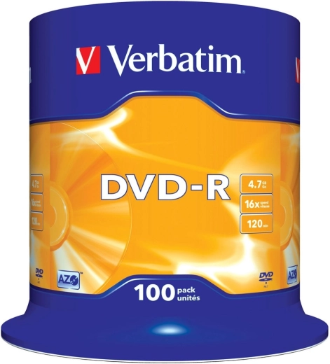Verbatim DVD-R Matt Silver 4,7 GB 16x - 100 ks