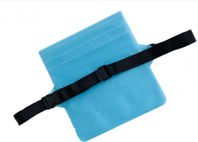 Voděodolná ledvinka a pouzdro na opasek – světle modrá