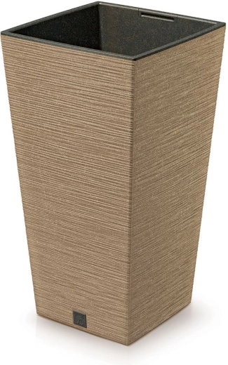 Květináč Furu Square Eco Wood s vkladem 20 cm – naturo