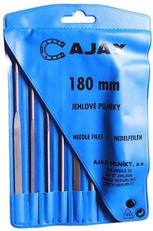 Sada jehlových pilníků 180 mm, 6 dílů