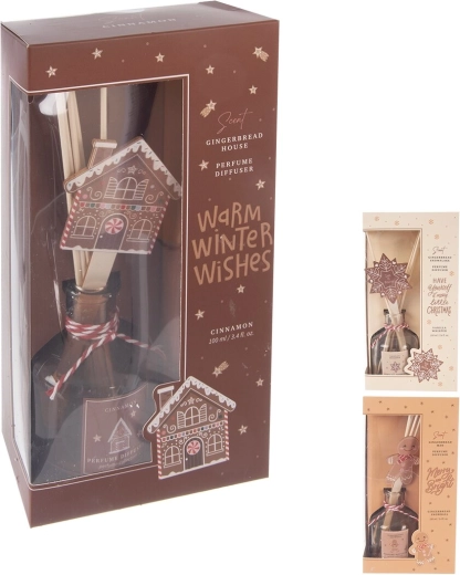 Vánoční aroma difuzér s tyčinkami 100 ml (3 varianty)