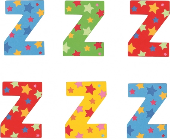 Velké dřevěné písmenko s hvězdou