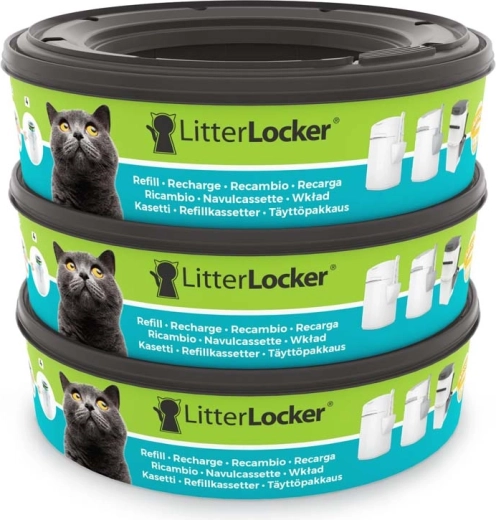 LitterLocker náhradní kazety do koše na kočičí stelivo (3 ks)