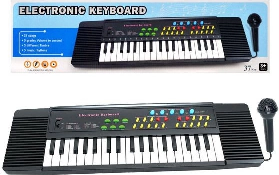 Dětské elektronické klávesy s mikrofonem (37 kláves) - 1 kus