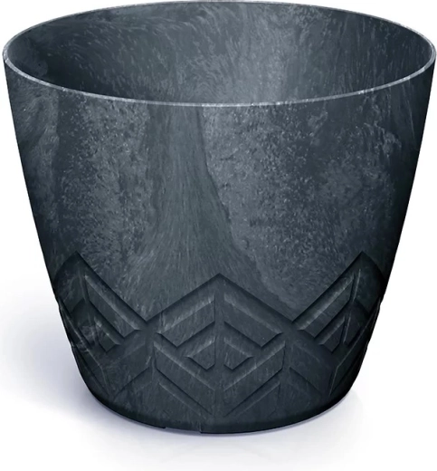 Květináč s betonovým efektem 13,8 cm antracit