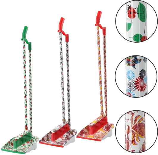 Smeták s dlouhou rukojetí a lopatkou Leniuch