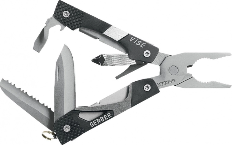 Multitool Gerber Vise Pocket Tool, černý, 10 funkcí