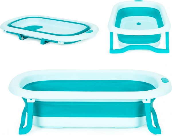 Skládací dětská vanička s výpustí ECOTOYS – Zelená