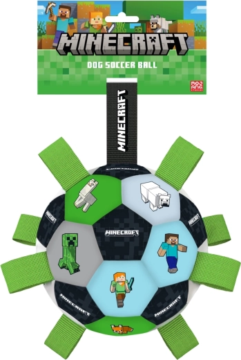 Minecraft míček pro psy s hroty a popruhy