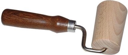 Jednoruční dřevěný váleček na těsto 7 cm s tmavou rukojetí