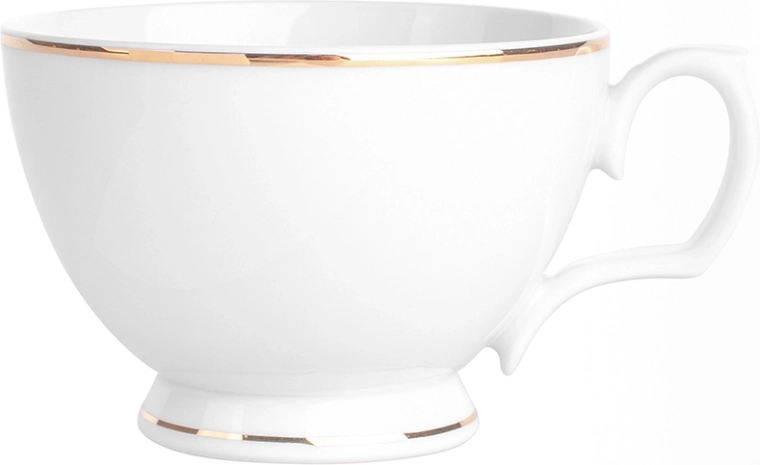 MariaPaula klasyka zlatá linie snídaňový porcelánový šálek 350 ml