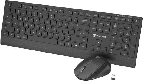 Natec Stingray 2 bezdrátová sada klávesnice a myši (2v1) s tilt scroll