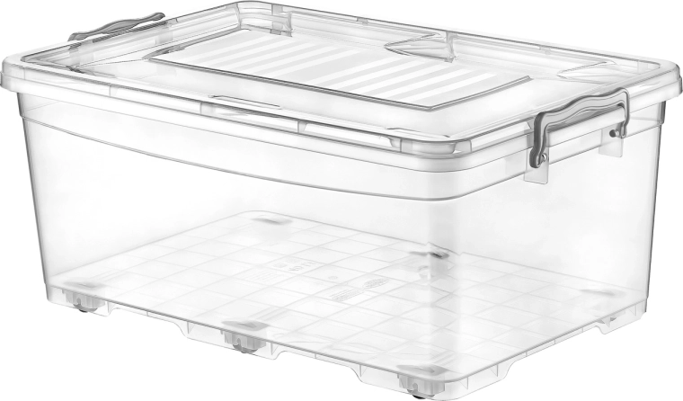 Úložný box s kolečky 40 l transparentní MULTI BOX