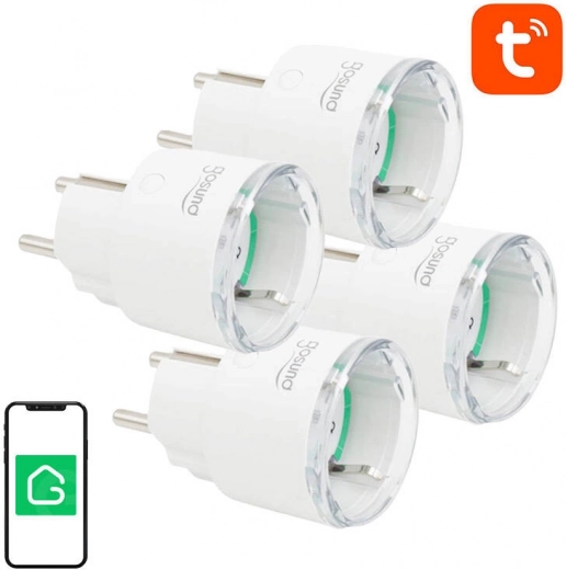 Chytrá Wi‑Fi zásuvka s měřením spotřeby GOSUND SP111 3680 W 16 A – 4-pack