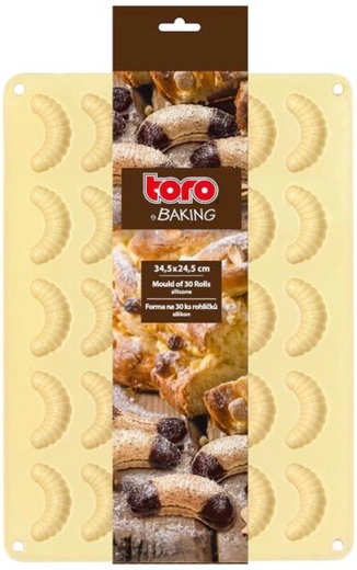 Silikonová forma na vanilkové rohlíčky TORO, 30 ks