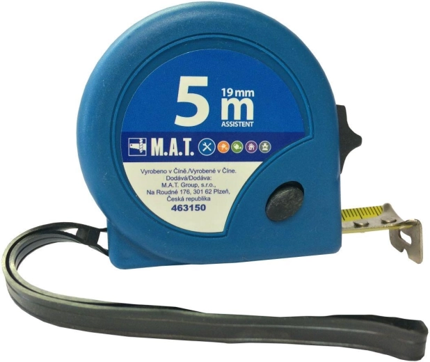 Stáčecí metr 5 m × 19 mm ASSISTENT