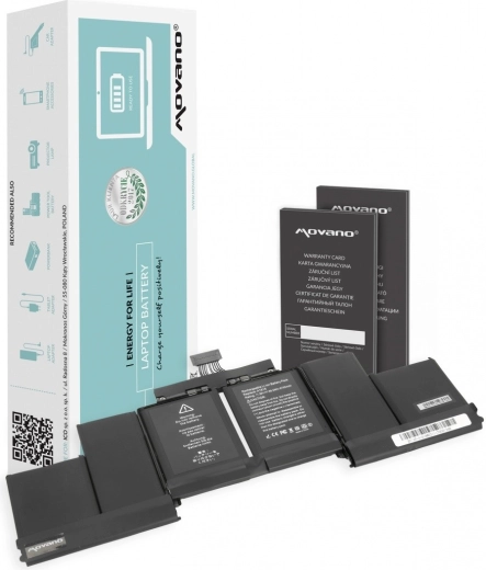 Movano baterie pro MacBook Pro 15" Retina (A1398, 2015) A1618 8755 mAh 99,5 Wh