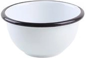 Smaltovaná miska 10 cm bílá
