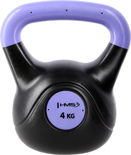 Kompozitový kettlebell HMS 4 kg fialový