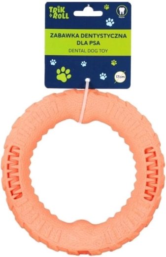 Oranžová dentální hračka pro psa