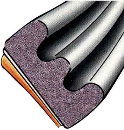 Těsnění okenní EPDM E profil 9 × 4 mm, hnědé, 6 m Trelleborg