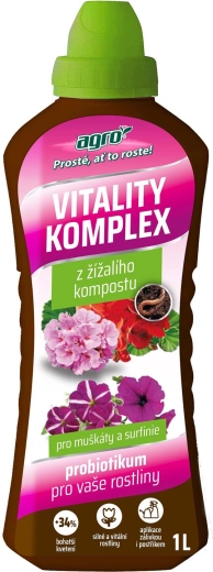 Agro Vitality Komplex pro muškáty a surfínie – probiotikum 1 l