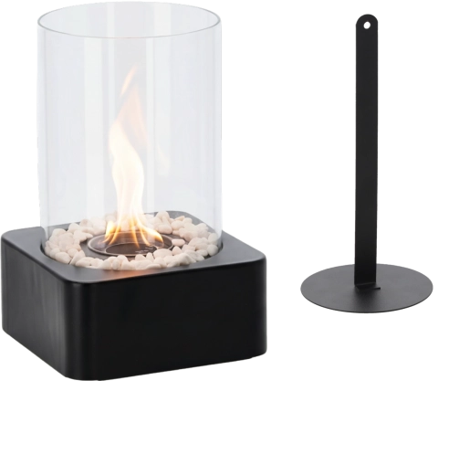 Stolní bio krb 16 × 16 × 26 cm černý