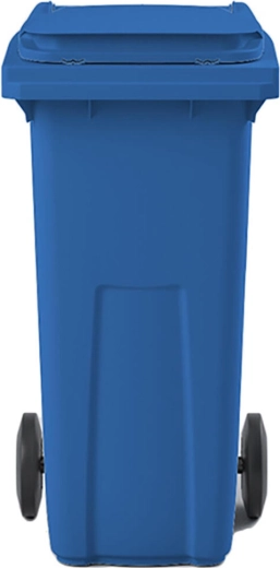 Venkovní popelnice na odpad 120 l – modrá