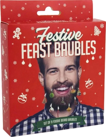 Gift Republic vánoční ozdoby na vousy – sada 9 ks