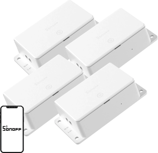 Sonoff Basic R5 Gen5 chytrý Wi‑Fi vypínač Matter 10 A (4 ks)