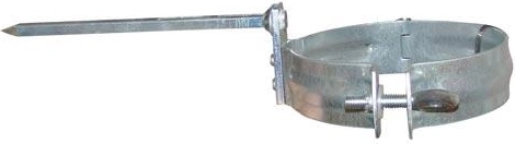 Objímka svodové roury 100 mm z pozinkované oceli