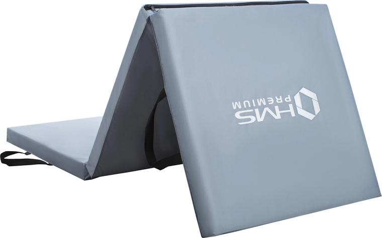 Skládací gymnastická žíněnka HMS Premium MGS02, šedá