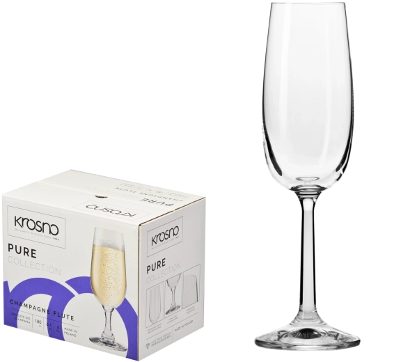 Krosno Pure sklenice na šampaňské 170 ml - 6 ks