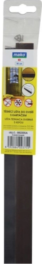 Těsnicí lišta pod dveře 98 cm hnědá MAKO