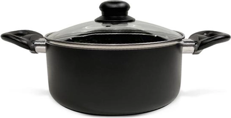 Kastrol se skleněnou poklicí Kitchisimo Nero 20 cm, 2,5 l
