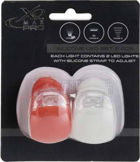Silikonové LED světlo se 3 režimy (červené a bílé) – sada 2 ks