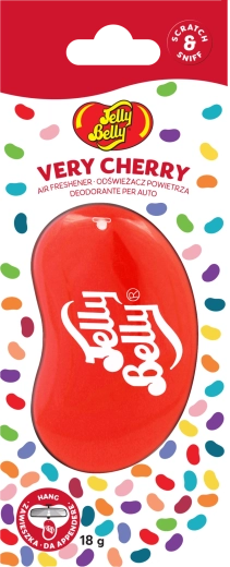 Jelly Belly 3D Very Cherry závěsný osvěžovač vzduchu – třešeň