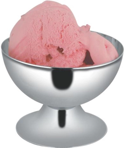 Pohár na zmrzlinu z nerezové oceli, průměr 10 cm
