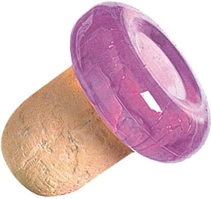 Zátky na láhve s korkem, mix barev (3 ks)