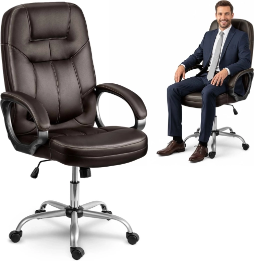 Kancelářská otočná židle Sofotel tmavě hnědá