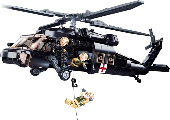 Sluban ModelBricks záchranářský vrtulník UH-60 Black Hawk